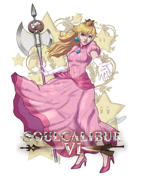 SOULCALIBUR 6 - Princess Peach Fan Art