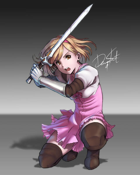 Granblue Fantasy - Djeeta Fan Art Pin-Up